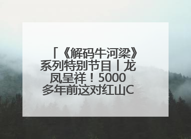 《解码牛河梁》系列特别节目丨龙凤呈祥！5000多年前这对红山CP竟这么好嗑