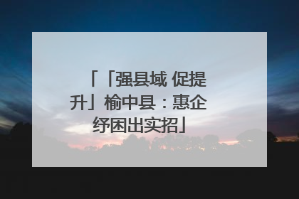 「强县域 促提升」榆中县：惠企纾困出实招