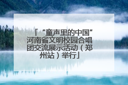 “童声里的中国”河南省文明校园合唱团交流展示活动（郑州站）举行