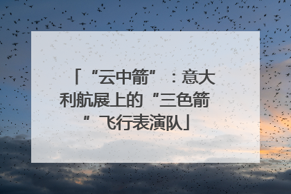“云中箭”：意大利航展上的“三色箭”飞行表演队