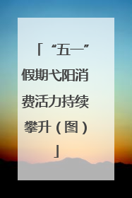 “五一”假期弋阳消费活力持续攀升（图）