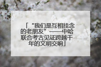 “我们是互相挂念的老朋友”——中哈联合考古见证跨越千年的文明交响