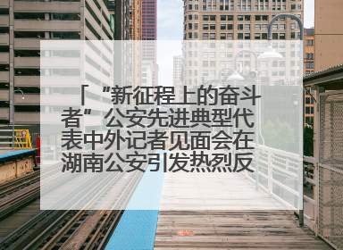 “新征程上的奋斗者”公安先进典型代表中外记者见面会在湖南公安引发热烈反响(一)
