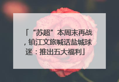 “苏超”本周末再战，镇江文旅喊话盐城球迷：推出五大福利