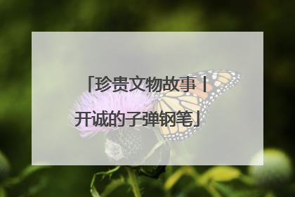 珍贵文物故事丨开诚的子弹钢笔