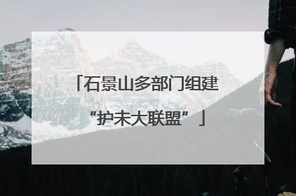 石景山多部门组建“护未大联盟”
