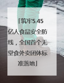 筑牢5.45亿人食品安全防线，全国首个无堂食外卖团体标准落地