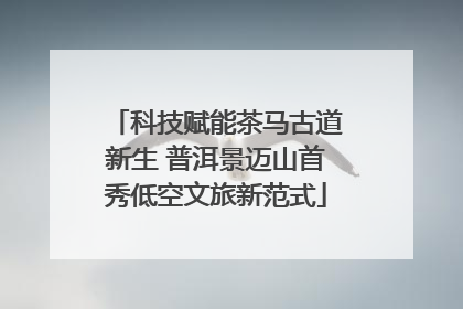 科技赋能茶马古道新生 普洱景迈山首秀低空文旅新范式