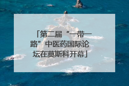 第二届“一带一路”中医药国际论坛在莫斯科开幕