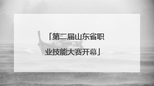 第二届山东省职业技能大赛开幕