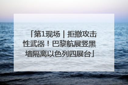 第1现场｜拒撤攻击性武器！巴黎航展竖黑墙隔离以色列四展台
