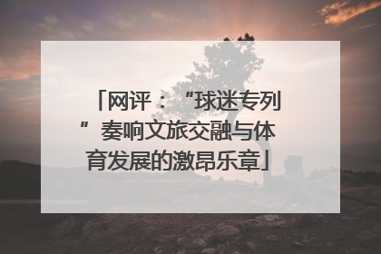 网评：“球迷专列”奏响文旅交融与体育发展的激昂乐章