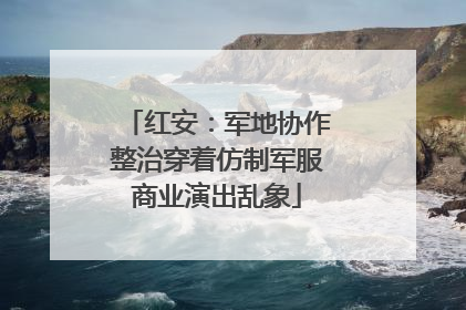 红安：军地协作整治穿着仿制军服商业演出乱象