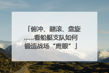 俯冲、翻滚、盘旋……看船艇支队如何锻造战场“鹰眼”
