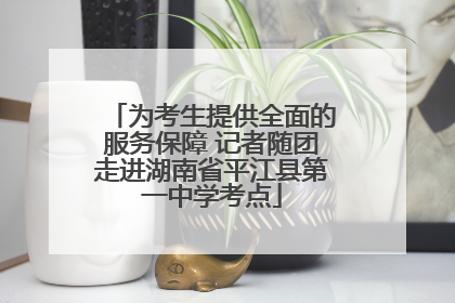 为考生提供全面的服务保障 记者随团走进湖南省平江县第一中学考点