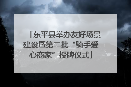 东平县举办友好场景建设暨第二批“骑手爱心商家”授牌仪式