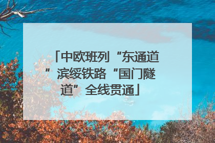 中欧班列“东通道”滨绥铁路“国门隧道”全线贯通