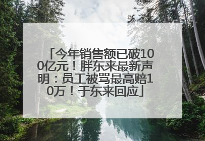 今年销售额已破100亿元！胖东来最新声明：员工被骂最高赔10万！于东来回应