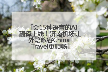 会15种语言的AI翻译上线！济南机场让外籍旅客China Travel更顺畅