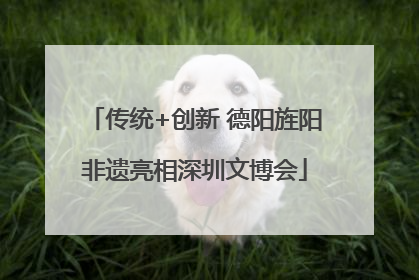 传统+创新 德阳旌阳非遗亮相深圳文博会