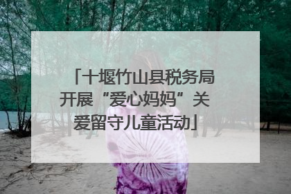 十堰竹山县税务局开展“爱心妈妈”关爱留守儿童活动