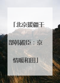 北京援疆干部韩殿臣：京情暖和田