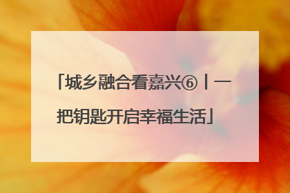 城乡融合看嘉兴⑥丨一把钥匙开启幸福生活