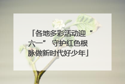 各地多彩活动迎“六一” 守护红色根脉做新时代好少年