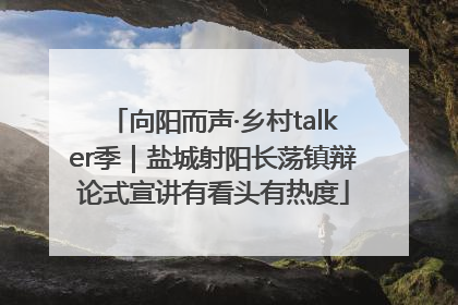 向阳而声·乡村talker季｜盐城射阳长荡镇辩论式宣讲有看头有热度