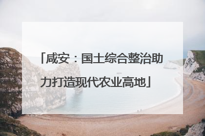 咸安：国土综合整治助力打造现代农业高地