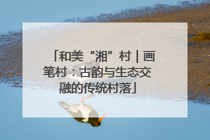 和美“湘”村｜画笔村：古韵与生态交融的传统村落