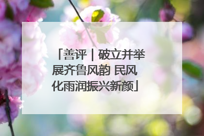 善评｜破立并举展齐鲁风韵 民风化雨润振兴新颜