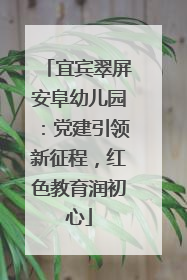 宜宾翠屏安阜幼儿园：党建引领新征程，红色教育润初心