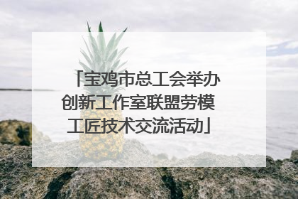 宝鸡市总工会举办创新工作室联盟劳模工匠技术交流活动