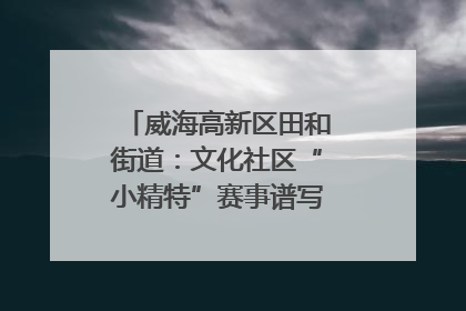 威海高新区田和街道：文化社区“小精特”赛事谱写文化赋能新乐章