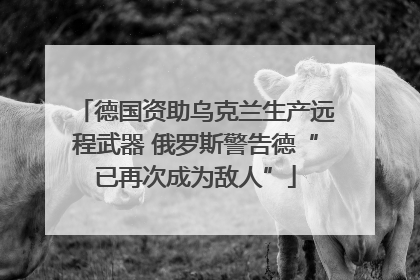 德国资助乌克兰生产远程武器 俄罗斯警告德“已再次成为敌人”