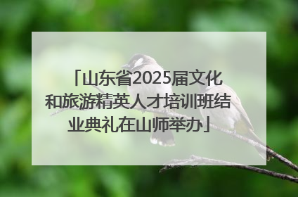 山东省2025届文化和旅游精英人才培训班结业典礼在山师举办