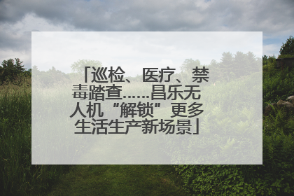 巡检、医疗、禁毒踏查……昌乐无人机“解锁”更多生活生产新场景