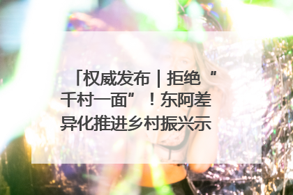 权威发布｜拒绝“千村一面”！东阿差异化推进乡村振兴示范片区建设
