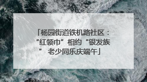 杨园街道铁机路社区：“红领巾”相约“银发族” 老少同乐庆端午
