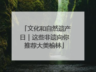 文化和自然遗产日｜这些非遗向你推荐大美榆林