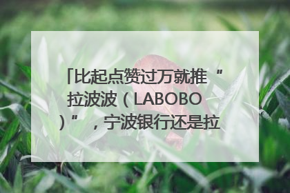 比起点赞过万就推“拉波波（LABOBO）”，宁波银行还是拉业绩吧｜财经辣评