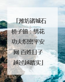 潍坊诸城石桥子镇：绣花功夫织密平安网 百姓日子越过越踏实
