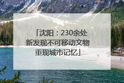 沈阳：230余处新发现不可移动文物重现城市记忆