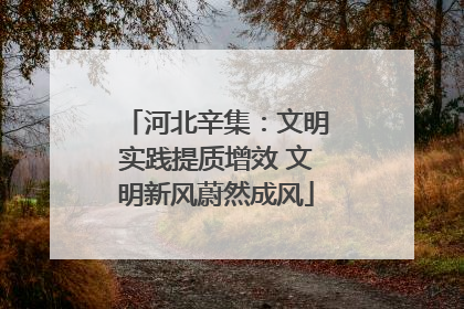 河北辛集：文明实践提质增效 文明新风蔚然成风