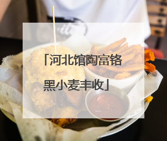 河北馆陶富铬黑小麦丰收