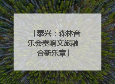 泰兴：森林音乐会奏响文旅融合新乐章