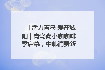 活力青岛 爱在城阳｜青岛尚小咖咖啡季启幕，中韩消费新场景点燃夏日热情