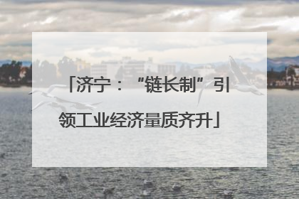 济宁：“链长制”引领工业经济量质齐升
