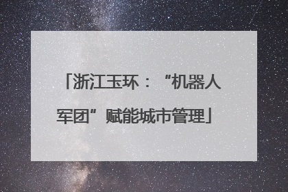 浙江玉环：“机器人军团”赋能城市管理